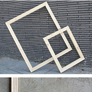 Candlenut Frame Slats, Rectangle, BurlyWood, Finished Product: 30x20x1.5cm(WOOD-WH0108-82B)