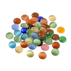 Cat Eye Cabochons, Half Round, Mixed Color, 12x3mm(CE-J002-12mm-M)