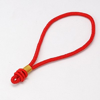Nylon Cord Loops, Red, 140mm