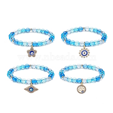 Dodger Blue Alloy Bracelets