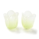 4-Petal Opaque Acrylic Bead Caps(SACR-D007-08B)-1