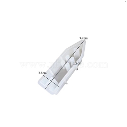 DIY Silicone Candle Molds, For Candle Making, House, White, 9.4x3.6x1.7cm(PW-WG21829-04)