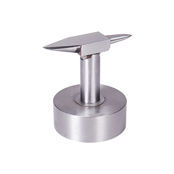 Professional Jewelry Double Horn Anvil, with Wide Base Jewelry Processing Shaping Tool, 98x89x68mm
