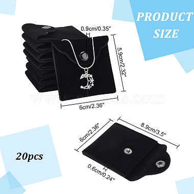 Square Velvet Jewelry Pouches(ABAG-WH0012-05B)-2