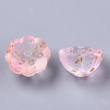 Perles de verre peintes par pulvérisation transparentes deux tons(X-GLAA-N035-06A-G02)-3