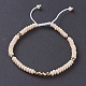 Natural Fossil Braided Bead Bracelets(BJEW-O175-C12)-1