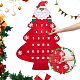 Christmas Tree Felt Fabric Pendant Decorations with Advent Calendar(DIY-WH0032-26)-3