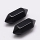 Faceted No Hole Natural Black Obsidian Beads(G-K034-20mm-02)-1
