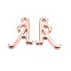 Rose Gold Plated Alloy Letter Pendants(X-PALLOY-J718-01RG-A)-1