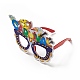 feutre brésil carnaval lunettes cadre décoration(AJEW-G044-01C)-3