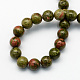Natural Unakite Round Beads Strands(X-G-S175-6mm)-2