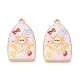 Printed Rack Plating Alloy Enamel Pendants(ENAM-T020-03D)-1