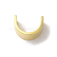 Brass Connector Charms, Letter U Links, Real 24K Gold Plated, 10.5x5x1mm, Hole: 1mm(KK-P259-35G)