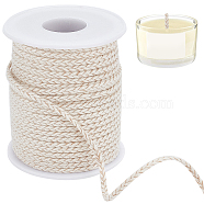 Replacement Cotton Torch Wicks, for Oil Lamp Alcohol Burner, Bisque, 0.25x0.1cm, about 54.68 Yards(50m)/Roll(DIY-WH0578-88B)