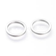 304 Stainless Steel Linking Rings, Stainless Steel Color, 14x1.5mm(STAS-S064-14)