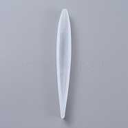 Pen Epoxy Resin Silicone Molds, Ballpoint Pens Casting Molds, for DIY Candle Pen Making Crafts, White, 157x19x15mm(X-DIY-D049-17)