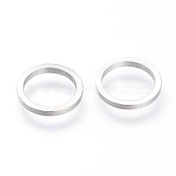 304 Stainless Steel Linking Rings, Stainless Steel Color, 14x1.5mm(STAS-S064-14)