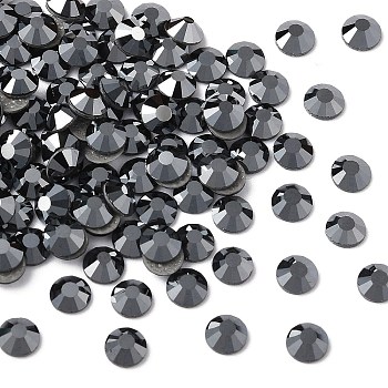 Preciosa&reg Crystal Hotfix Flatback Stones, Czech Crystal, Round(438 11 612 Chaton Rose VIVA 12 &reg), 23980 272 Hematite, SS10(2.7~2.9mm)