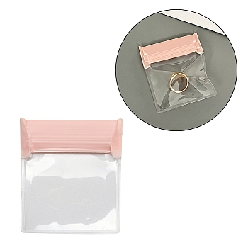 Rectangle EVA Zip Lock Bags, Resealable Packaging Bags, Self Seal Bag, Clear, 8.2x7cm, Unilateral Thickness: 7.8 Mil(0.2mm)