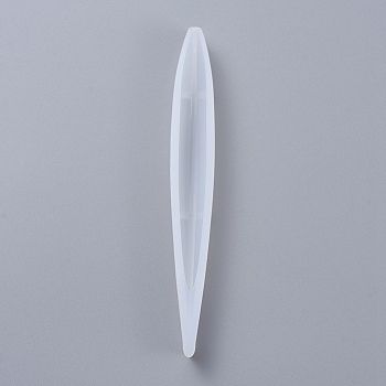 Pen Epoxy Resin Silicone Molds, Ballpoint Pens Casting Molds, for DIY Candle Pen Making Crafts, White, 157x19x15mm