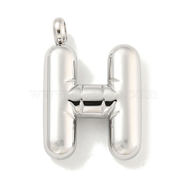 Stainless Steel Color Letter H 304 Stainless Steel Pendants