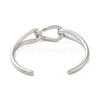 bracelets manchettes enroulés en fil d'acier inoxydable anti-ternissement 304(BJEW-Q773-06A-P)-3