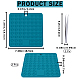 2Pcs Square Silicone Hot Mats for Hot Dishes(AJEW-GF0008-26B)-2