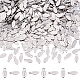 dicosmetic 1000pcs 304 languettes de chaîne en tranches en acier inoxydable(STAS-DC0010-62)-1