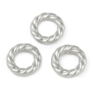 CCB Plastic Linking Rings, Twist Ring, Platinum, 16x3mm, Inner Diameter: 9mm(CCB-G020-41C-P)