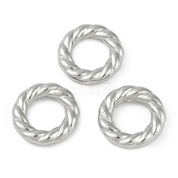 CCB Plastic Linking Rings, Twist Ring, Platinum, 16x3mm, Inner Diameter: 9mm(CCB-G020-41C-P)