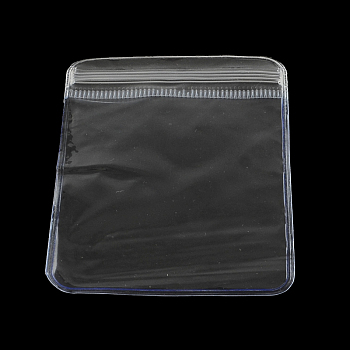 PVC Zip Lock Bags, Resealable Bags, Self Seal Bag, Rectangle, Clear, 8x6cm, Unilateral Thickness: 4.5 Mil(0.115mm)