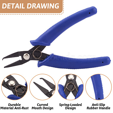 1Set Carbon Steel Jewelry Pliers(PT-TA0001-03)-3