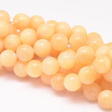 10mm Round Yellow Jade Beads