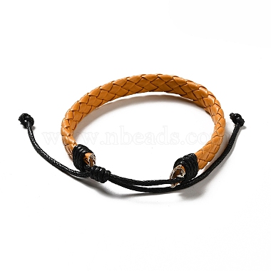 PU Imitation Leather Braided Cord Bracelets for Women(BJEW-M290-01E)-2