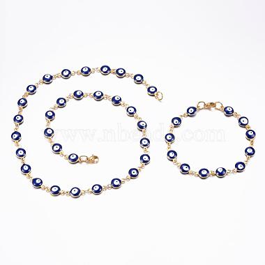 Blue Stainless Steel Bracelets & Necklaces