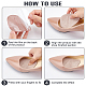 AHADEMAKER 6 Pairs 3 Colors Silicone Forefoot Insole Pads(FIND-GA0002-59)-3
