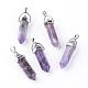 Natural Amethyst Double Terminated Pointed Pendants(G-S240-10)-2