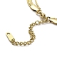 304 Stainless Steel Snake Chains 3 Layer Necklace for Women(NJEW-C028-01G)-4