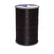 Waxed Polyester Cord, 6-Ply, Black, 0.55mm, about 38.27 yards(35m)/roll(YC-E006-0.55mm-A10)