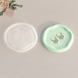 DIY Silicone Jewelry Plate  Molds, Resin Casting Molds, Clay Craft Mold Tools, Flat Round, 188x190x14.5mm(SIMO-P007-B04)