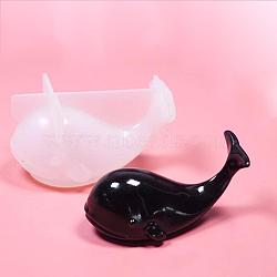 3D Whale Silicone Mold, Resin Casting Molds, For UV Resin, Epoxy Resin Jewelry Making, White, 54x31x45mm(DIY-F092-01A)