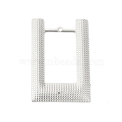 Non-Tarnish 304 Stainless Steel Pendants, Rectangle Charms, Stainless Steel Color, 49x32.5x2mm, Hole: 2mm(STAS-L268-014P)