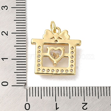 Brass Cubic Zirconia Pendants(KK-K349-22)-4