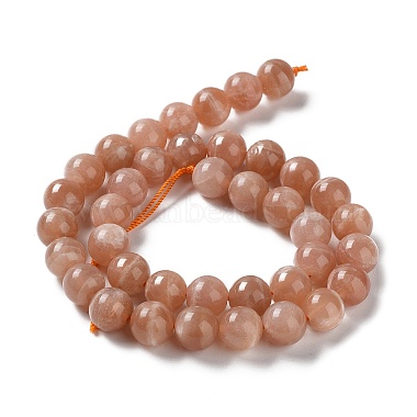 rondes qualité naturelle perles b de sunstone brins(G-F222-33-10mm)-3