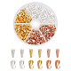 180Pcs 3 Colors Alloy Pendant Bails with Open Rings(FIND-CA0004-98)-1