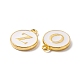 (Defective Closeout Sale: Yellowing) Golden Plated Alloy Enamel Charms(ENAM-XCP0001-29G)-2