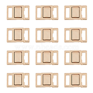 Alloy Bikini Clips, Bra Clasp Replacement Part, Lingerie Snap Closure, Light Gold, 14x21x2.5mm, 12pcs/box(DIY-FH0006-89A-LG)