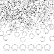 200Pcs 304 Stainless Steel Charms, Ring, Stainless Steel Color, 10x1mm(STAS-UN0052-70)