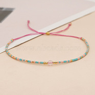 Bohemian Style Colorful Beaded Lucky Stone Couple Bracelet for Women(TF2640-1)