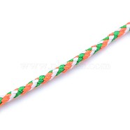 Round String Thread Polyester Colorful Cords, Colorful, 3mm, about 21.87 yards(20m)/roll(OCOR-L012-01)